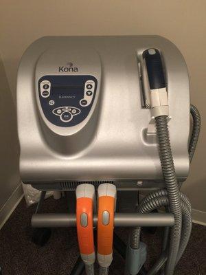 My IPL laser machine used for photo-facials & hair reduction!