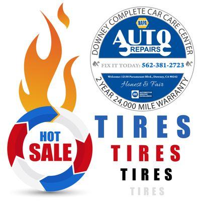 Big Tire Sale in Downey, CA Call Today: 562-381-2723 12150 Paramount Boulevard, Downey, CA 90242 http://velascoautoservice.com