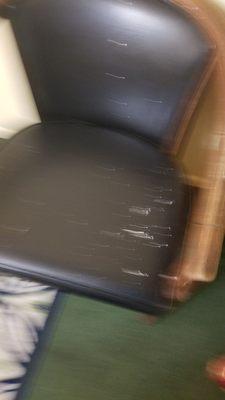 Paint spattered chair