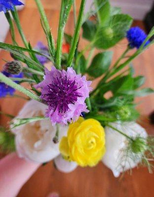 Farmers market blooms