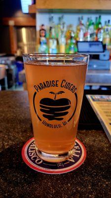 Guava Lava Cider 16floz Draft $7.00 (05/20/23). @ParadiseCiders #Mililani #Oahu #Hawaii #Cidery #Ciders #DrinkPorn