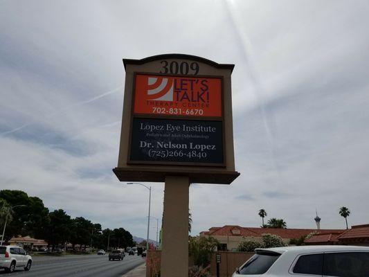 The sign outside the institute.