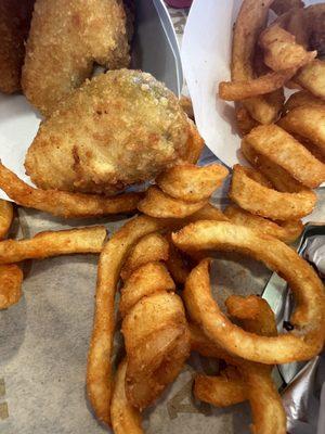 Curly Fries (Medium) and Jalapeo Bites (5 ea.)