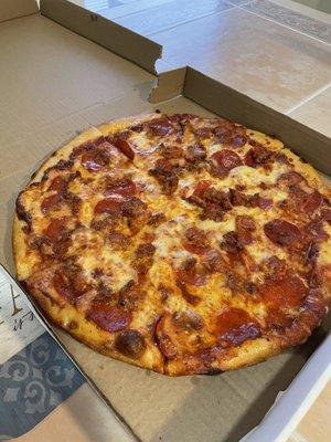 Large Soupy Pizza w/Pepperoni