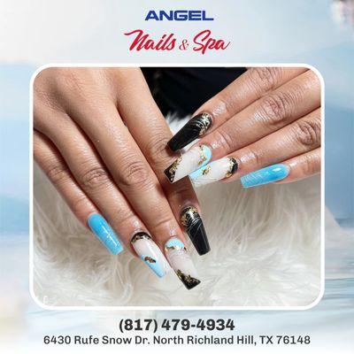 Ready for a nail transformation? Visit Angel Nails and Spa for stunning designs that will make your hands the center of attention.