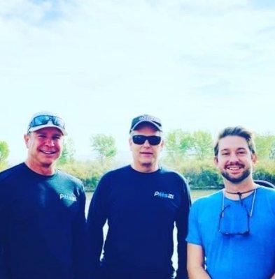 Dr. Simister, Dr. Griffiths and Dr. Whiting in Moab, Utah