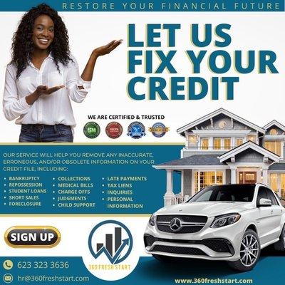 Improve your credit score and get your life back!