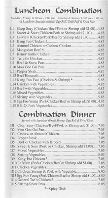 Menu Page 5