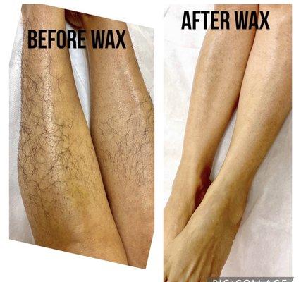 Before and after waxed: by Bhumi