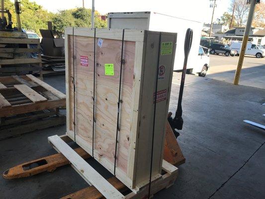 We can protect your delicate shipments by utilizing our professional crating skills.