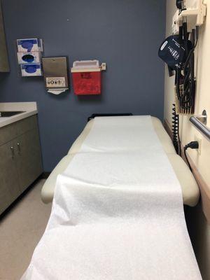 Patient exam table