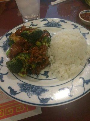 Beef n broccoli lunch special