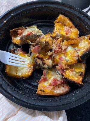 Homemade Potato Skins burned and inedible