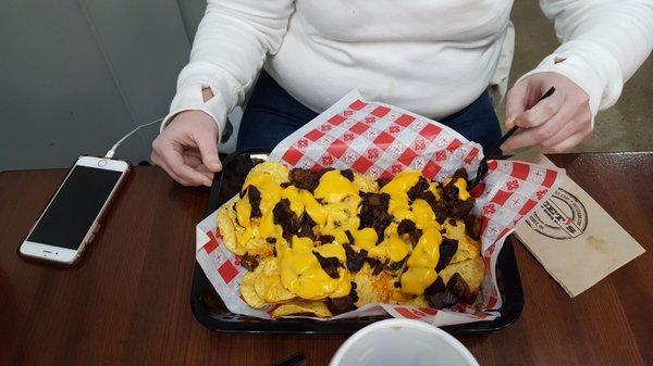 Brisket Nachos at Deet's Franklin Park