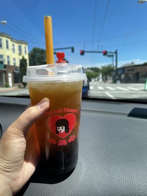 Medium Honey Green Classic Tea with less ice / July 2022