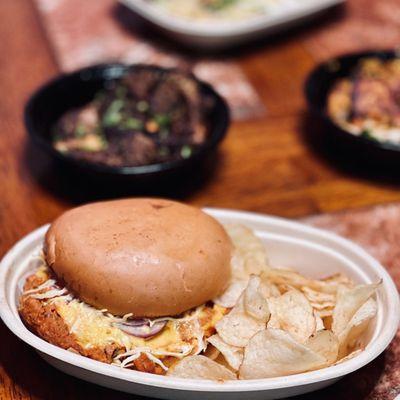 Butter Chicken Tikka Burger