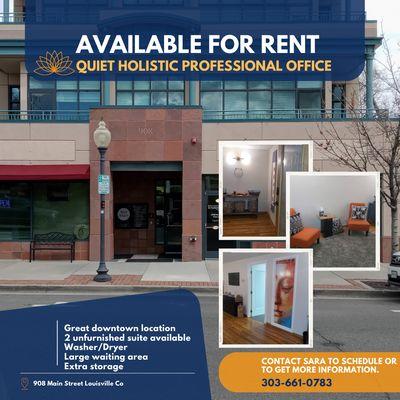 I have one office still available for rent.