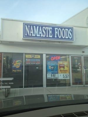 Store front of Namaste Foods.