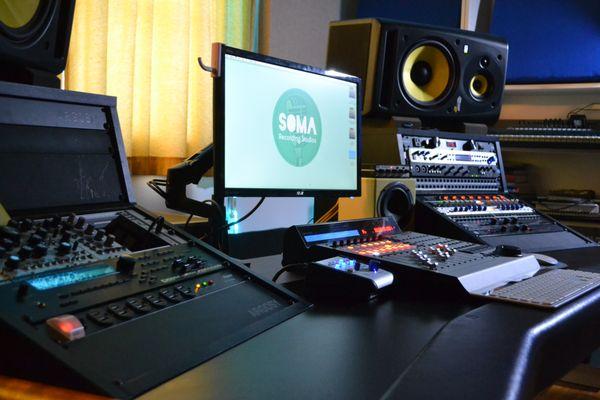 Argosy mixing desk in studio A