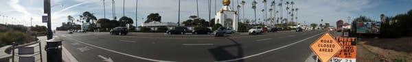 Panoramic shoot of Coast Hwy 101 from Swami's to the Encinitas Street Fair.