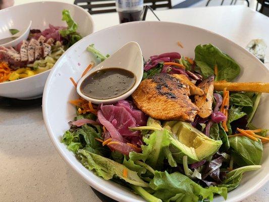 Excellent grilled salmon salad