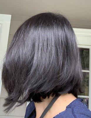 Silky and fuller feeling hair