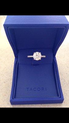 My wife's 2.1 karat engagement Tacori ring