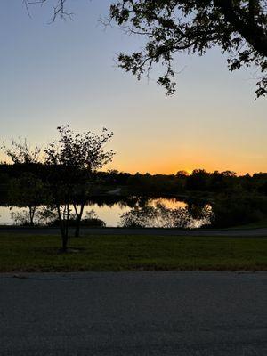 Sunset near the dog park