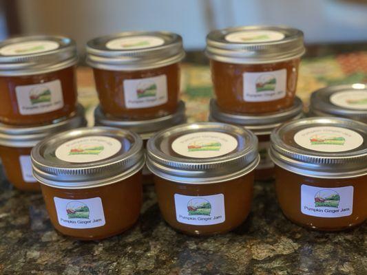 Delicious jams- new addition- Pumpkin Ginger!