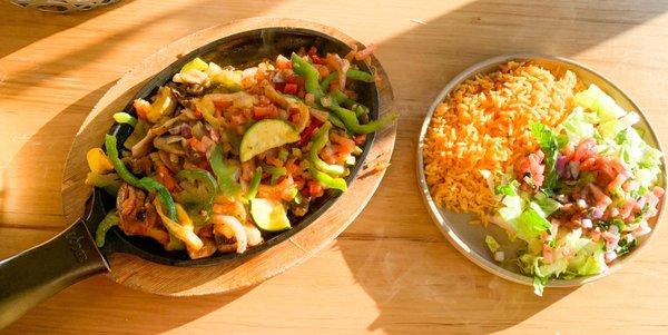 Veggie Fajitas with Sides