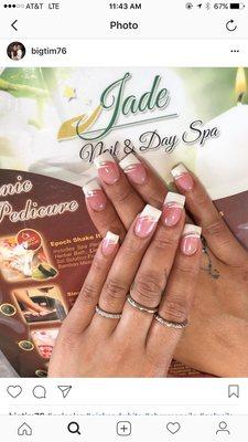 "Jade Nail & Day Spa" & I must say ..I LOVED IT!!Great customer service!!!Very happy with today's service. My new nail tech Tim