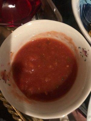 very good salsa with the perfect kick of spice.