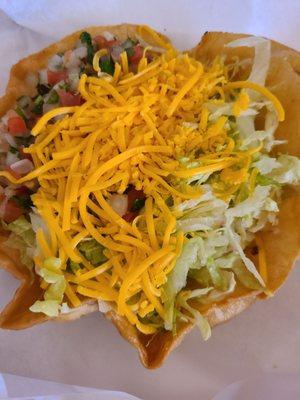 Ground beef taco salad