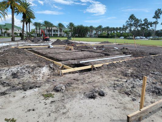 Belleair Country Club
Croquet court pavillion underground rough in