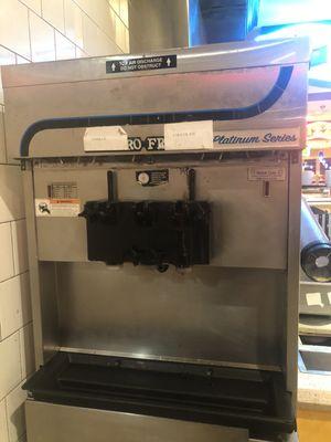 Broken ice cream machine