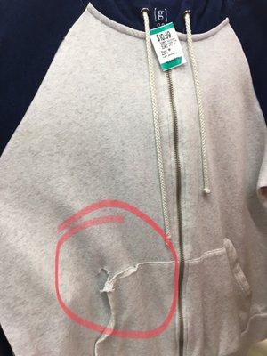 Wow, only $10.99 for this ripped hoodie? Why, that's basically giving it away.