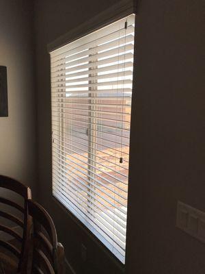 We professional wash all the dust, dirt, and grime off of your blinds.