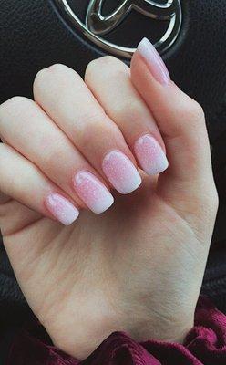 I got the dip ombré nails and I am in love. They are so cute!