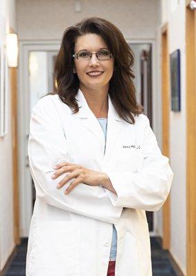 Jackie Hall, MPAS-C, board-certified Physician Assistant with a master's degree in physician assistant studies from UNMC.