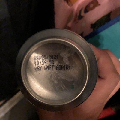 Expired beer from last year.