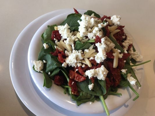 Small spinach salad