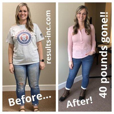 40 pounds gone!