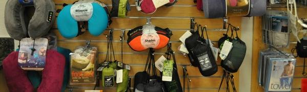 Great selection of travel accessories!