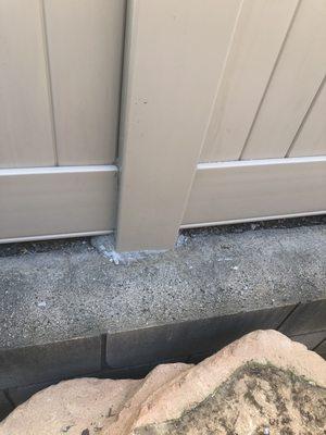 Cement overflow