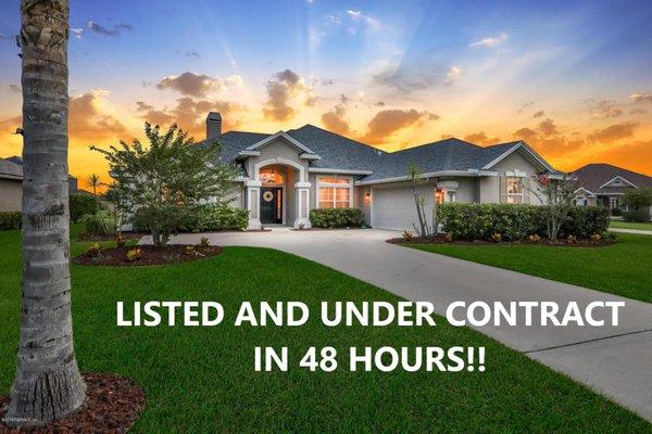 Under contract in 48 hours!!
 
 Thinking of selling your home, contact Team Eric and Stacey to get your house sold.