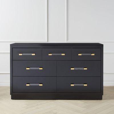 Astoria 7 Drawer Dresser in Black - made in the USA*