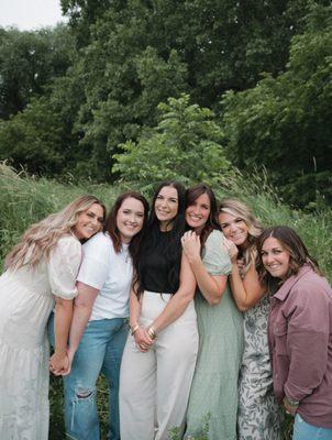 Meet part of our team! Katie, Lindsey, Tasha (owner), Hailey, Kristen, and Clarissa