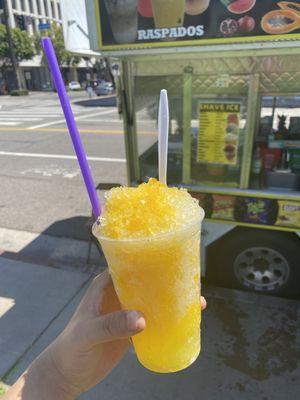 Piña Colada Shaved Ice ($3). So good!