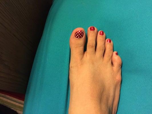 Swan polka dots