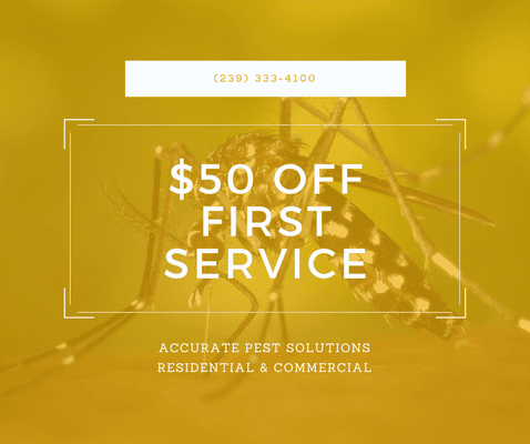 Today is #NationalGetOverItDay. With this deal we'll help you get over it.  $50 OFF Your First Pest Control Service. Stay tuned for mor